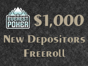 Everest Poker New Depositors Freeroll